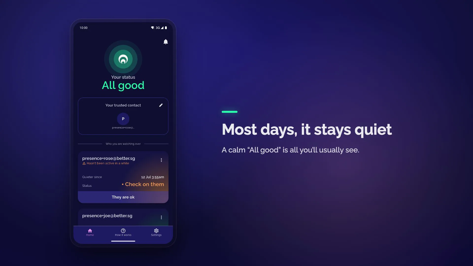 Presence β tech-for-good project by Better.sg